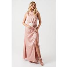 Evening Gowns - Pink Dresses Coast Cowl Neck Sash Bridesmaids Dress Pink