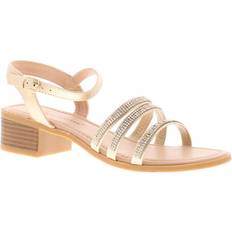 Gold Sandals Children's Shoes Girls strappy party sandals anika buckle gold