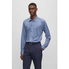 HUGO BOSS Shirts on sale HUGO BOSS Slim-fit Shirt In Printed Performance-stretch Fabric