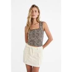 Gonne Stradivarius Minigonna Militare - Ecru