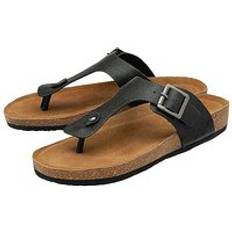 Dunlop Sko Dunlop Black Toe Post Mens Sandals