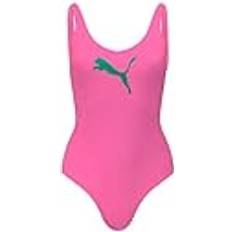 Puma Elastan/Lycra/Spandex Baddräkter Puma Baddräkt UV50+ - Fluo Rosa