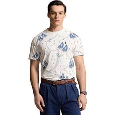 Polo Ralph Lauren T-shirts Polo Ralph Lauren Men's Classic-Fit Nautical Jersey T-Shirt Ocean Voyage Print