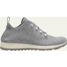 Jimmy Choo Women Sneakers Jimmy Choo Veles Cotton Knit Pearly Stud Sneakers ASH MIX