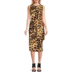 Calvin Klein Short Dresses Calvin Klein Women's Sleeveless Printed Midi Dress Terra Multi