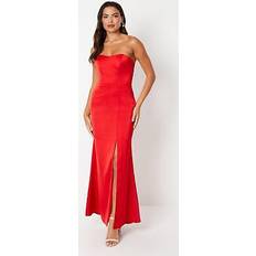 Evening Gowns - Red Dresses Coast bandeau satin maxi gown with removable sash