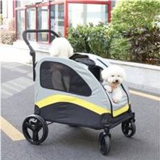 Bingopaw BingoPaw Large Dog Stroller Buggy Heavy Duty Pet Doggy Pram Divided