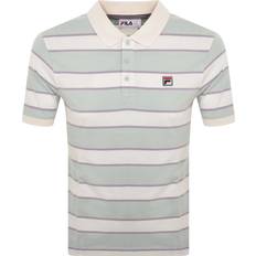 Purple - Stripes Tops Fila Vintage Edmond Stripe Polo T Shirt Off White