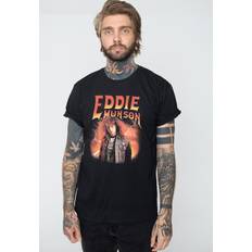 T-Shirts Stranger Things Metal Eddie T-Shirt Schwarz