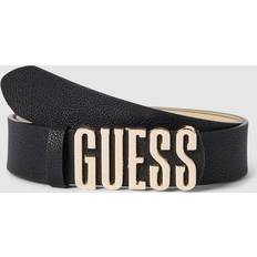 Guess Damen Gürtel Guess Gürtel mit Label-Zierbesatz in Black, Größe