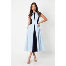 Blue - Evening Gowns Dresses Coast crepe colour block midi dress