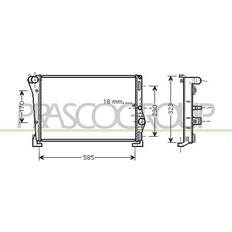 Koelsystemen Prasco Radiateur LA002R004 Aluminium 580 322 34