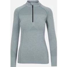 Elastaan/Lycra/Spandex Blouses Trespass Pelina Half Zip Active Top - Groen