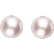 Opal Earrings C. W. Sellors Sterling Silver 6mm Pink Freshwater Pearl Stud Earrings