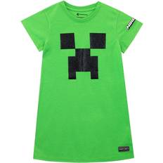 Green Nightgowns Children's Clothing Minecraft nightdress kids pyjamas nightie