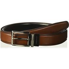 Perry Ellis Men's Portfolio Double Stitched Reversible Belt, Brown/Black