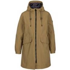 Clothing Trespass Saltom Longline Waterproof Jacket Olive