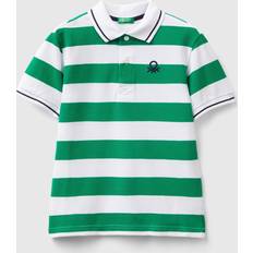 L - Mädchen Poloshirts United Colors of Benetton Kids' Stripe Short Sleeve Shirt