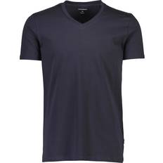 Lindbergh Herr T-shirts Lindbergh Stretch Vneck Tee - Sort