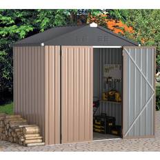 YODOLLA 6 Ft. W 4 Metal Overlap Reverse Shed 196.088 (Building Area )