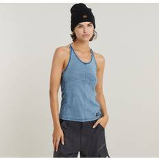 Denim Camisetas de tirantes G-Star Top - Azul Denim/Negro