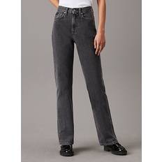 Calvin Klein Grey Trousers & Shorts Calvin Klein High Rise Straight Jeans - Grey