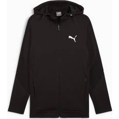 Puma Herr Tröjor Puma Evostripe Full-zip Hoodie Dk Black ['Svart']