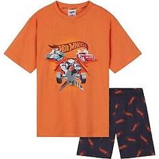 Orange Night Garments Hot Wheels Sleeve Pyjama Set Orange 4-5 Years