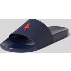 Polo Ralph Lauren Dam Tofflor & Sandaler Polo Ralph Lauren Signature Pony Slide - Navy/Red Pp