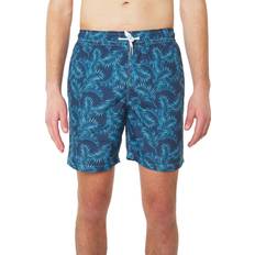 Swimwear Slate & Stone Men's Cabo Palm Leaf 6-Inch Swim Shorts Navy