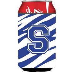 Bottle Coolers on sale CoolCookware Letter S Initial Monogram Tiger Stripe Bottle Cooler