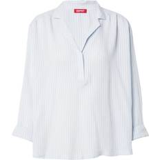 Esprit Dame Bluser Esprit Bluse lyseblå hvid lyseblå hvid
