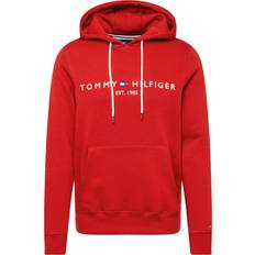 Tommy Hilfiger Logo Embroidery Regular Fit Hoody DARK MAGMA