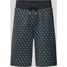 Guess Shorts Guess Pantalón Korbin - Negro/Blanco