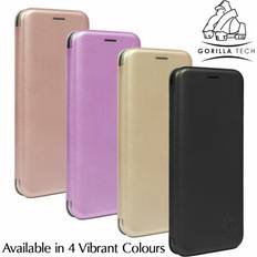 Leather flip wallet case for iphone and galaxy 3d premium perfect fit magnetic