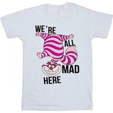 Oberteile Disney Alice In Wonderland All Mad Here T-Shirt White