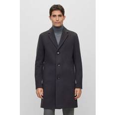 HUGO BOSS Men Outerwear HUGO BOSS Wool-blend Coat With Full Lining