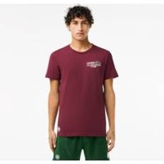 Lacoste Roland Garros Edition Sport Cotton T-shirt Bordeaux