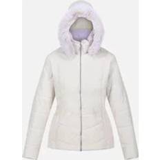 Multicoloured - Women Jackets Regatta Women's Womens/Ladies Wildrose Baffled Padded Hooded Jacket Cream/White