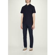 XXXS Polo Shirts Burberry Branded Circle Logo Coal Blue Polo Shirt