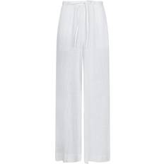 Neo Noir Vita Byxor & Shorts Neo Noir Lissabon Soft Linen Pants - White