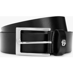 BOSS Emal Italian Cow Leather Belt, Black