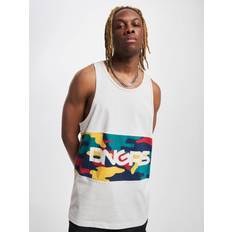 6XL - Herr Linnen Dangerous DNGRS Tanktop HideMe - Beige
