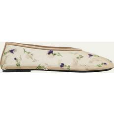 Dam - Lila Ballerinaskor Khaite Marcy Embroidered Mesh Ballerinas - 5mm