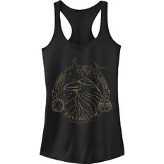 Tank Tops Harry Potter Deathly Hallows Ravenclaw Line Art Symbol Women's Fast Fashion Racerback Tank Top, Black