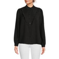 Tencel Blouses Saks Fifth Avenue Women's Ruffle Tencel Blouse Black