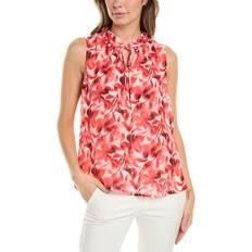 Anne Klein Tops Anne Klein Ruffle Neck Blouse Red