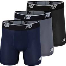 New Balance Men's Underwear New Balance Men's Mesh 5" No Fly Boxer Brief, Athletic Compression Underwear 3-Pack