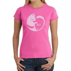 Transparent - Women T-shirts LA Pop Art Women's Word T-Shirt - Pink