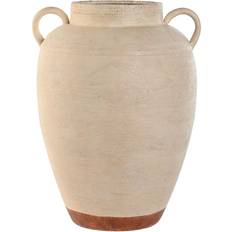 Metall Vaser Home ESPRIT Traditionell Metall Vit 27 x 27 x 37 cm Vas
